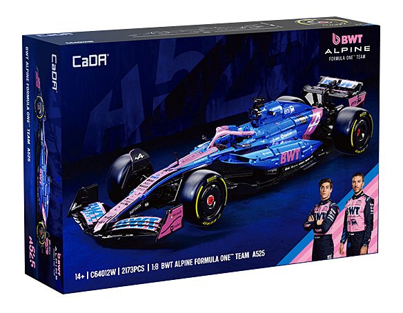 1:8 Jamara 402925 CaDA Bricks - BWT Alpine F1 Team A525 - Blue - 2173 Pieces - Jam402925 2 - JAM402925