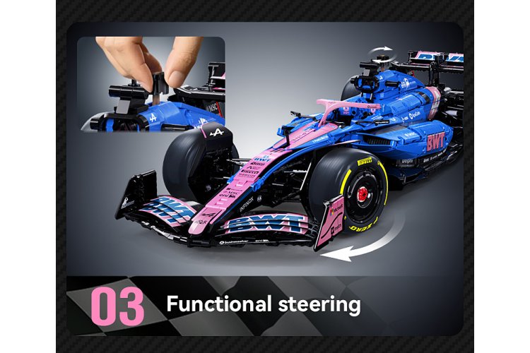 1:8 Jamara 402925 CaDA Bricks - BWT Alpine F1 Team A525 - Blue - 2173 Pieces - Jam402925 7 - JAM402925