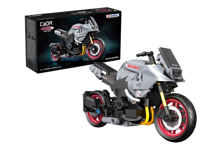 1:12 Jamara 402926 CaDA Bricks - Suzuki Katana - Grey - 310 Pieces - Jam402926 1 - JAM402926