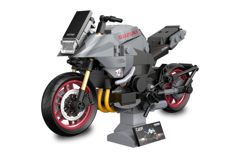 1:12 Jamara 402926 CaDA Bricks - Suzuki Katana - Grey - 310 Pieces - Jam402926 2 - JAM402926