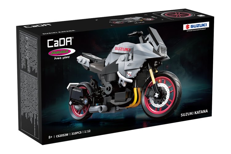1:12 Jamara 402926 CaDA Bricks - Suzuki Katana - Grey - 310 Pieces - Jam402926 3 - JAM402926