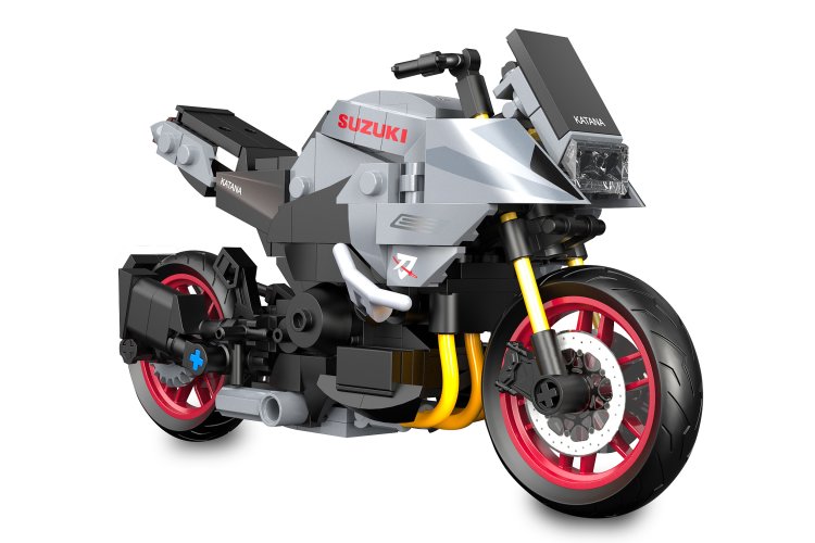 1:12 Jamara 402926 CaDA Bricks - Suzuki Katana - Grey - 310 Pieces - Jam402926 5 - JAM402926