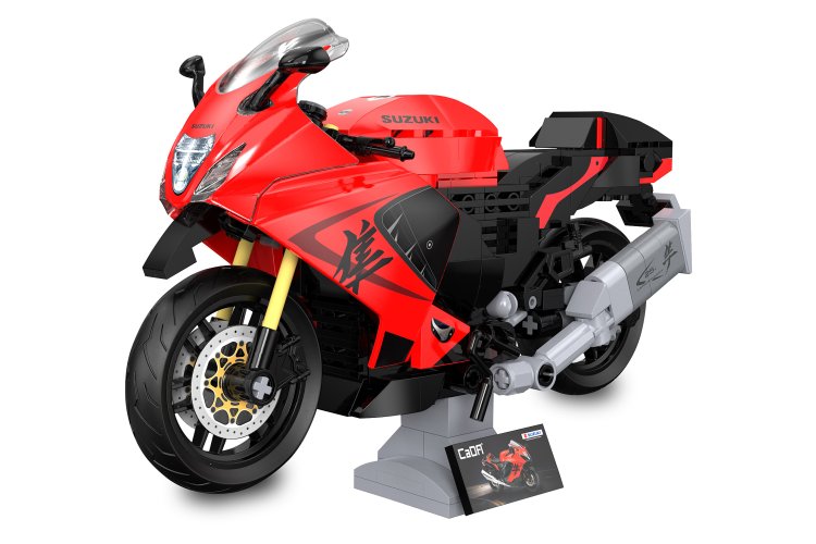 1:12 Jamara 402927 CaDA Bricks - Suzuki Hayabusa - Red - 299 Pieces - Jam402927 2 - JAM402927