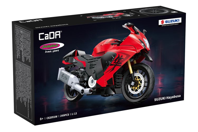 1:12 Jamara 402927 CaDA Bricks - Suzuki Hayabusa - Red - 299 Pieces - Jam402927 3 - JAM402927