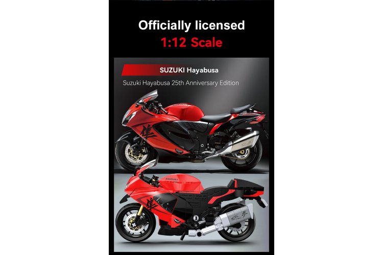 1:12 Jamara 402927 CaDA Bricks - Suzuki Hayabusa - Red - 299 Pieces - Jam402927 6 - JAM402927