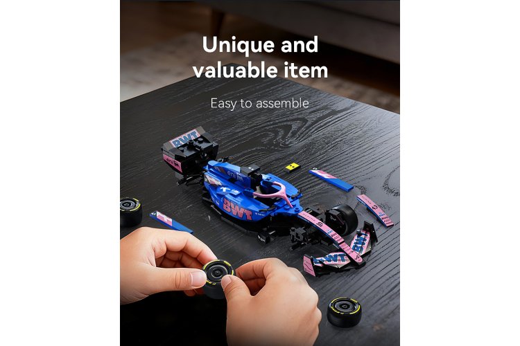 1:24 Jamara 402928 CaDA Bricks - BWT Alpine F1 Team A525 - Blue - 300 Pieces - Jam402928 12 - JAM402928