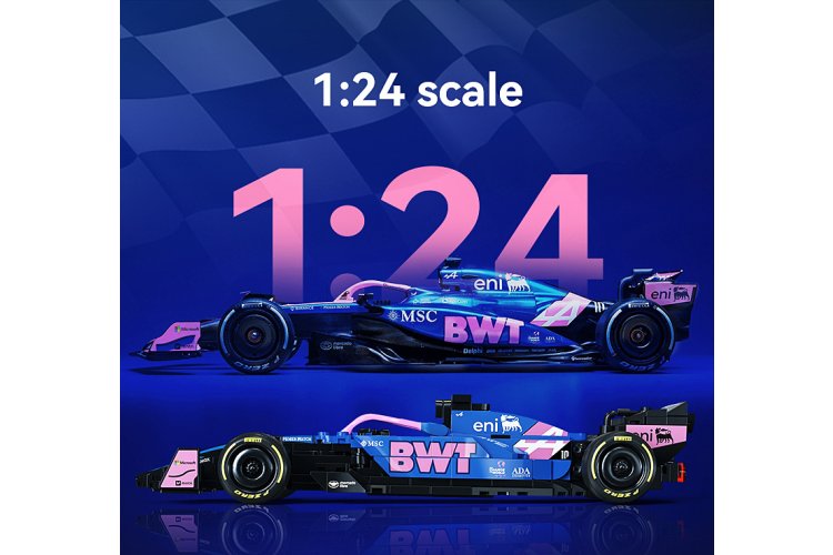 1:24 Jamara 402928 CaDA Bricks - BWT Alpine F1 Team A525 - Blue - 300 Pieces - Jam402928 7 - JAM402928