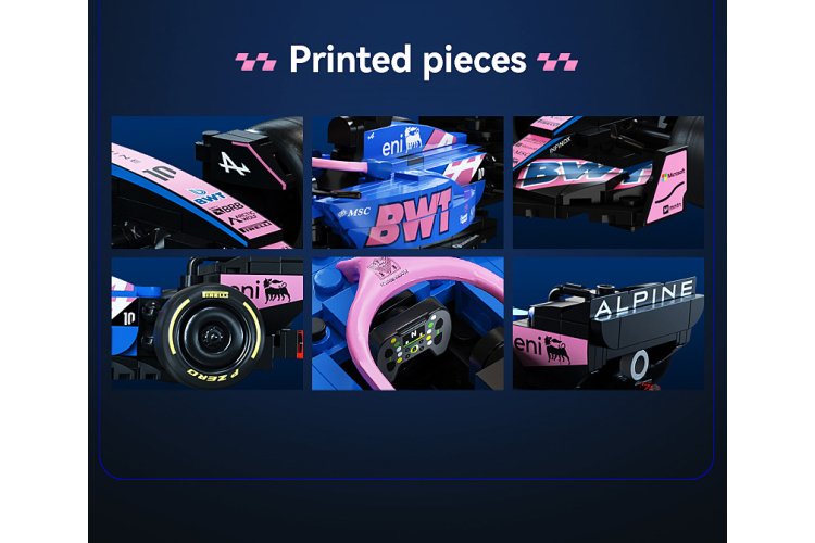 1:24 Jamara 402928 CaDA Bricks - BWT Alpine F1 Team A525 - Blue - 300 Pieces - Jam402928 9 - JAM402928