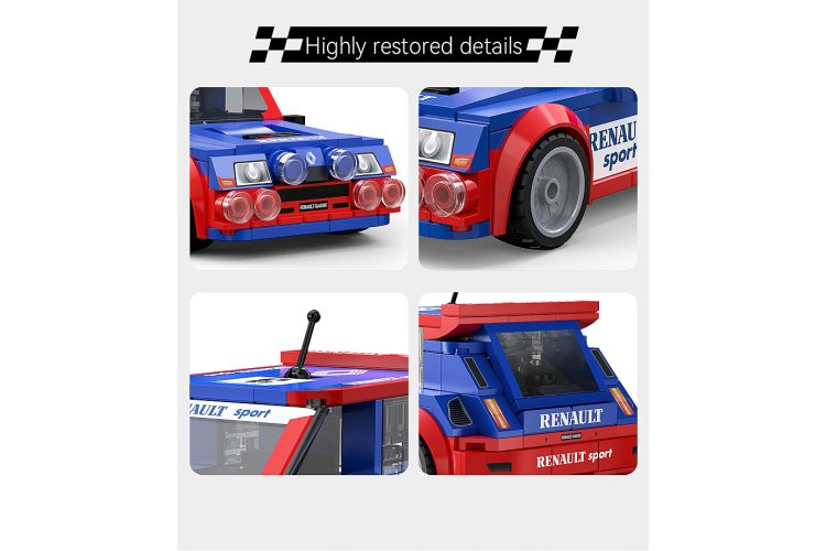1:24 Jamara 402933 CaDA Bricks - Renault 5 Maxi Turbo - 308 Pieces - Jam402933 5 - JAM402933