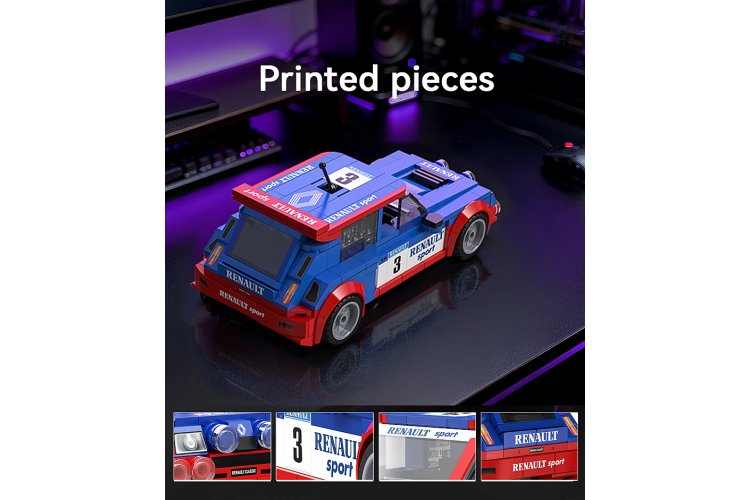 1:24 Jamara 402933 CaDA Bricks - Renault 5 Maxi Turbo - 308 Pieces - Jam402933 6 - JAM402933