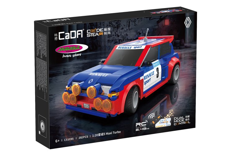 1:20 Jamara 402934 RC CaDA Bricks - Renault 5 Maxi Turbo - 2.4 GHz - 282 Pieces - Jam402934 3 - JAM402934