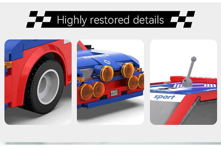 1:20 Jamara 402934 RC CaDA Bricks - Renault 5 Maxi Turbo - 2.4 GHz - 282 Pieces - Jam402934 6 - JAM402934