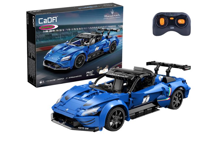 1:14 Jamara 402936 RC CaDA Bricks - Maserati GT2 - Blauw - 2,4 GHz - 549-delig - Jam402936 1 - JAM402936