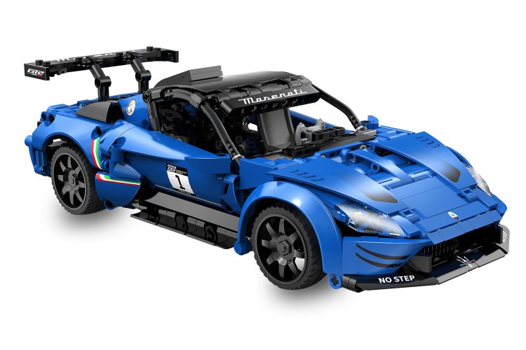 1:14 Jamara 402936 RC CaDA Bricks - Maserati GT2 - Blauw - 2,4 GHz - 549-delig - Jam402936 4 - JAM402936
