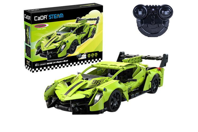1:14 Jamara 402937 RC CaDA Bricks - Phantom Ghost - Green - 2.4 GHz - 416 Pieces - Jam402937 1 - JAM402937
