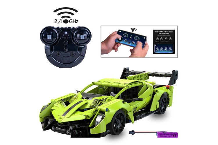 1:14 Jamara 402937 RC CaDA Bricks - Phantom Ghost - Green - 2.4 GHz - 416 Pieces - Jam402937 2 - JAM402937