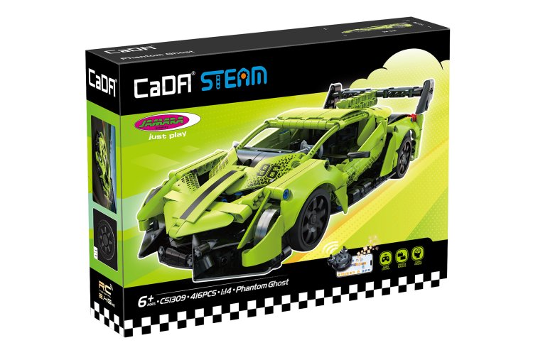 1:14 Jamara 402937 RC CaDA Bricks - Phantom Ghost - Green - 2.4 GHz - 416 Pieces - Jam402937 3 - JAM402937