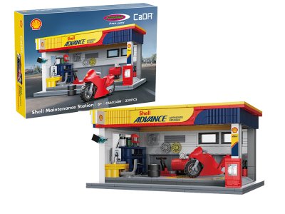 1:30 Jamara 402939 CaDA Bricks - Shell Service Station - 330 Pieces - Jam402939 1 - JAM402939