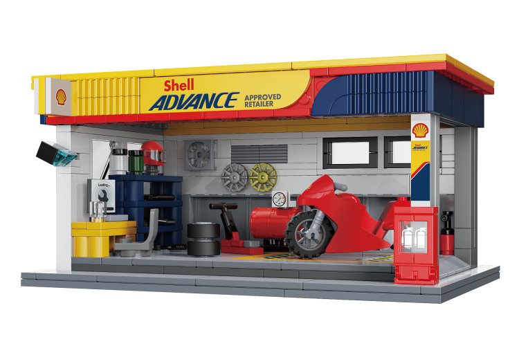 1:30 Jamara 402939 CaDA Bricks - Shell Service Station - 330 Pieces - Jam402939 2 - JAM402939