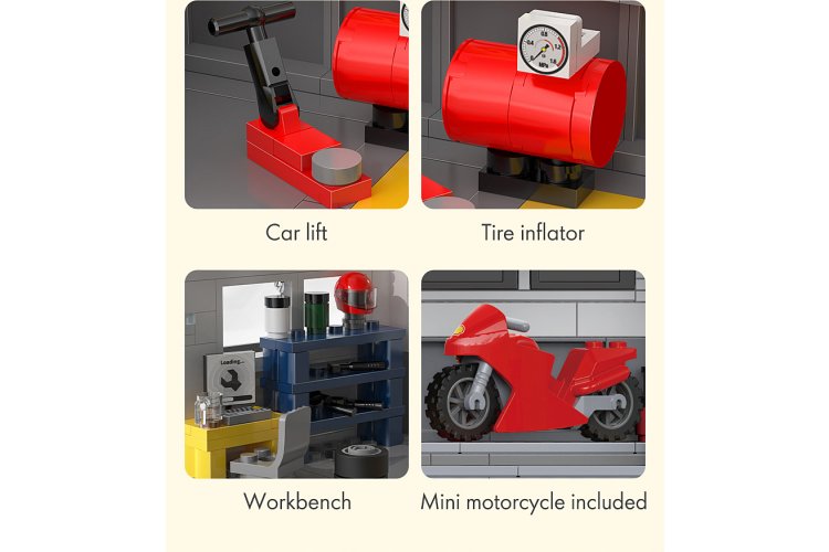 1:30 Jamara 402939 CaDA Bricks - Shell Service Station - 330 Pieces - Jam402939 5 - JAM402939
