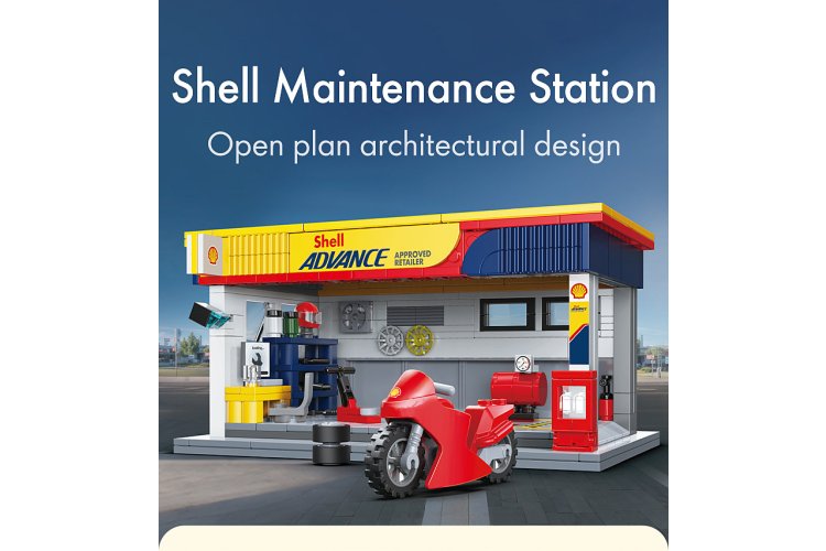 1:30 Jamara 402939 CaDA Bricks - Shell Service Station - 330 Pieces - Jam402939 6 - JAM402939