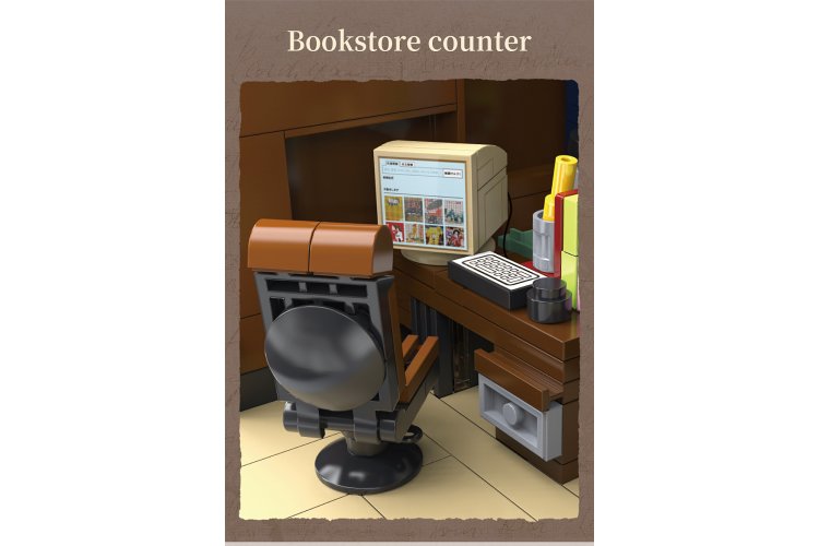 1:30 Jamara 402942 CaDA Bricks - Japanese Bookshop - 1292 Pieces - Jam402942 7 - JAM402942