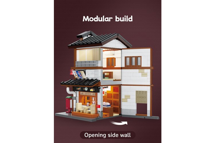 1:30 Jamara 402943 CaDA Bricks - Japanese Tapas Bar with LED - 1195 Pieces - Jam402943 7 - JAM402943