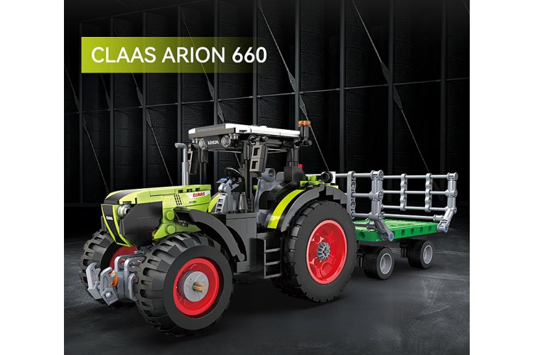 1:24 Jamara 402945 CaDA Bricks - Claas Arion 660 - 448 Pieces - Jam402945 6 - JAM402945