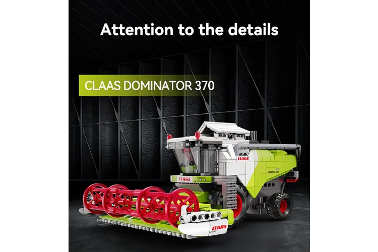 1:24 Jamara 402946 CaDA Bricks - Claas Dominator 370 - 384 Pieces - Jam402946 7 - JAM402946