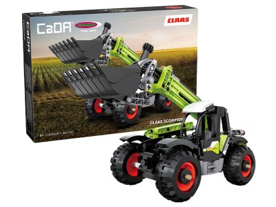 1:24 Jamara 402947 CaDA Bricks - Claas Scorpion 756 Telehandler - 401 Pieces - Jam402947 1 - JAM402947
