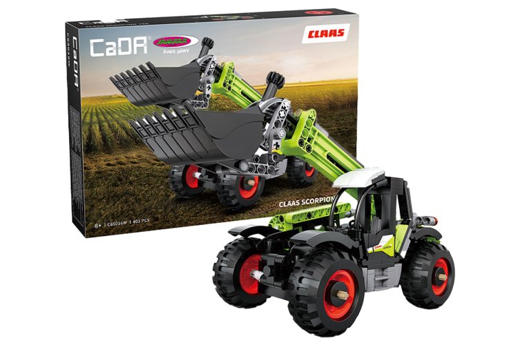 1:24 Jamara 402947 CaDA Bricks - Claas Scorpion 756 Telehandler - 401 Pieces - Jam402947 1 - JAM402947
