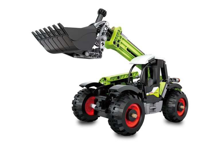 1:24 Jamara 402947 CaDA Bricks - Claas Scorpion 756 Telehandler - 401 Pieces - Jam402947 2 - JAM402947