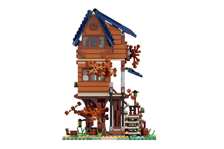 1:46 Jamara 402948 CaDA Bricks - Four Seasons Tree House - 1155 Pieces - Jam402948 2 - JAM402948