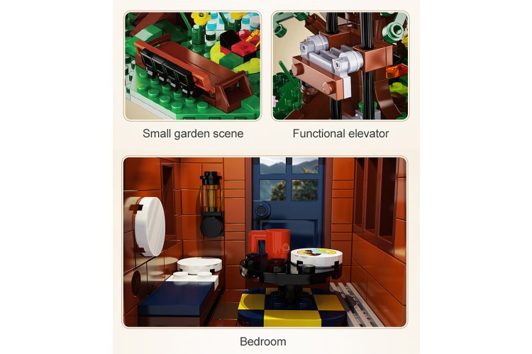 1:46 Jamara 402948 CaDA Bricks - Four Seasons Tree House - 1155 Pieces - Jam402948 8 - JAM402948