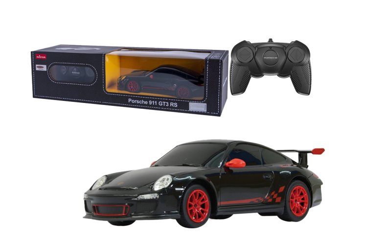 1:24 Jamara 404095 RC Auto - Porsche 911 GT3 RS - Zwart - 2,4 GHz - Jam404095 1 - JAM404095