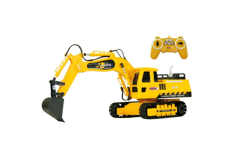 1:27 Jamara 404920 RC Excavator J-Matic - Yellow - 2.4GHz - 4+2 Channel - Jam404920 1 - JAM404920