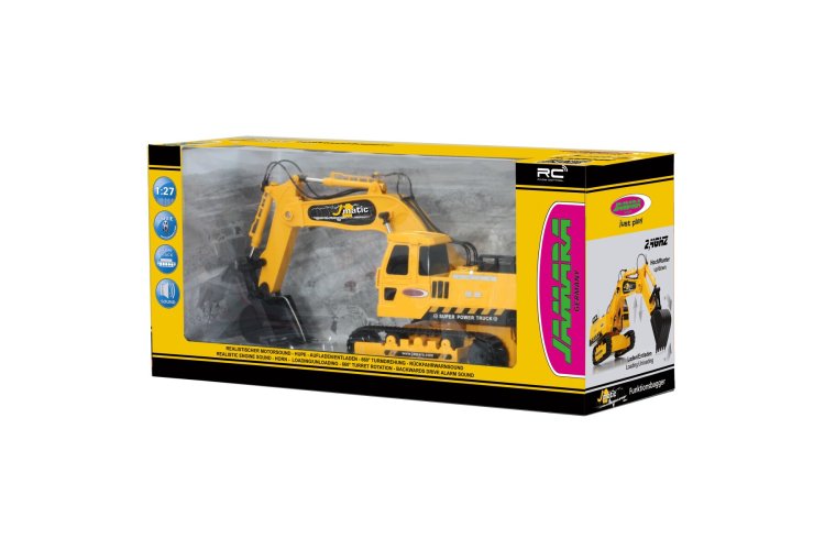 jara 1:27 Jamara 404920 RC Excavator J-Matic Yellow | 2.4GHz 4+2