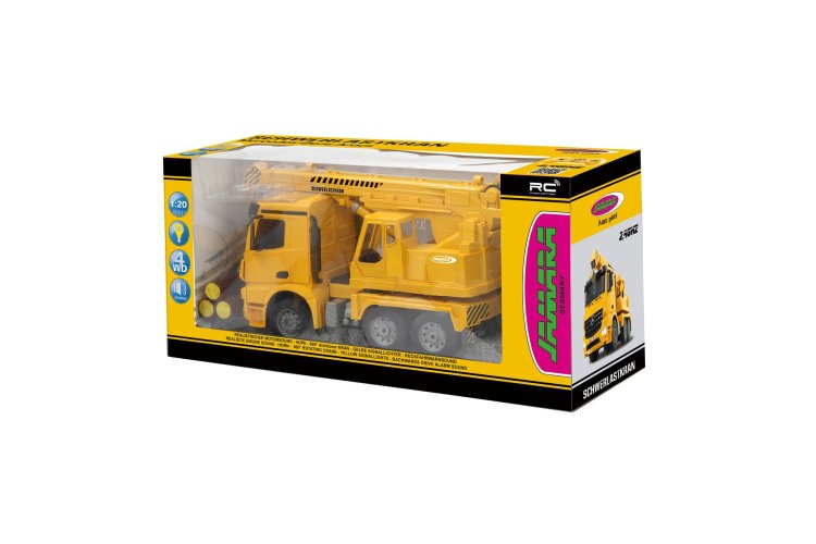 1:20 Jamara 404950 RC Kraanwagen Truck Mercedes-Benz Arocs - 2,4GHz - Jam404950 heavy duty crane mercedes benz arocs 1 20 24ghz2 - JAM404950