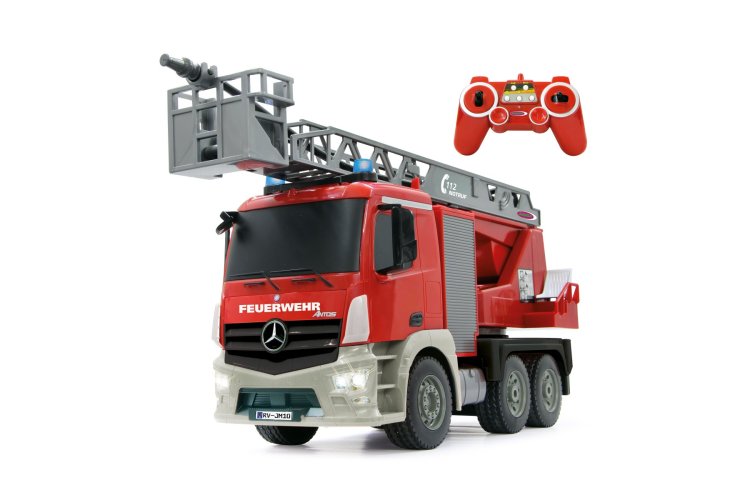 1:20 Jamara 404960 RC Ladder Fire Truck Mercedes-Benz Antos with Spray Function - 2.4GHz - Jam404960 1 - JAM404960