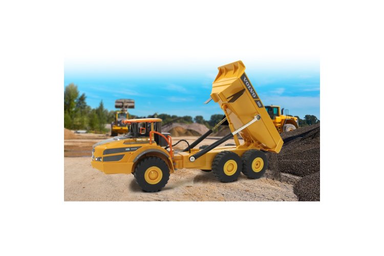 1:26 Jamara 405056 RC Truck Volvo A40G Dump Truck - Yellow - 2.4GHz - Jam405056 15 - JAM405056