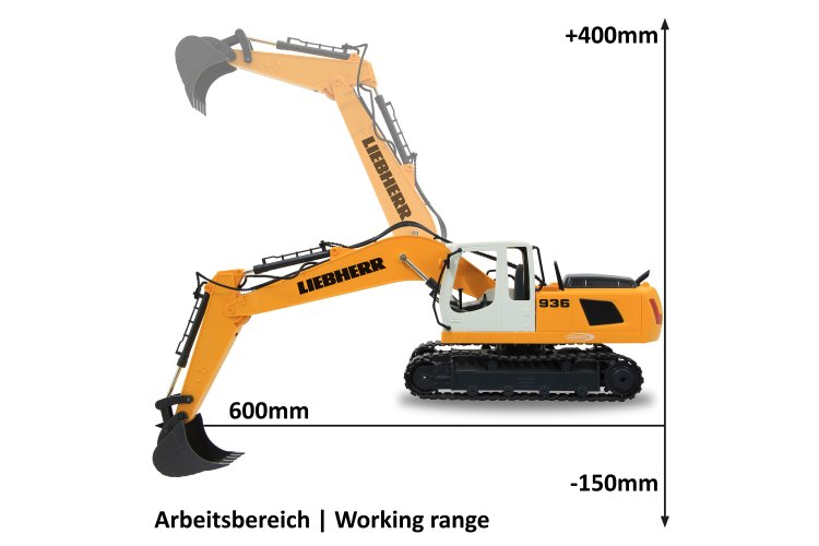 1:20 Jamara 405060 RC Excavator &ndash; Liebherr R936 &ndash; 2.4 GHz - Jam405060 13 - JAM405060
