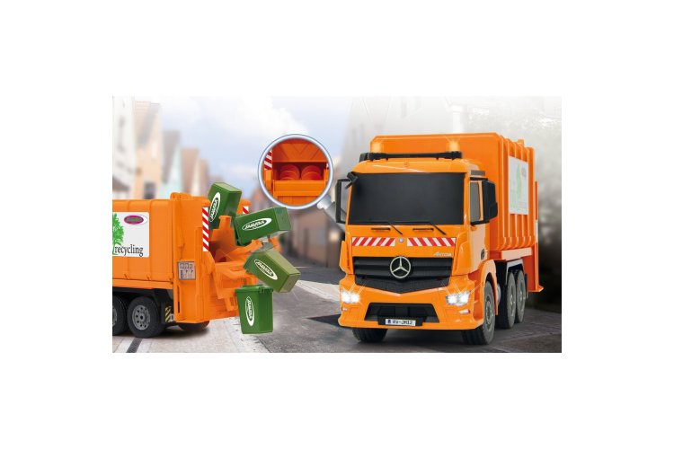 1:20 Jamara 405079 RC Garbage Truck Mercedes-Benz Antos - Orange - 2.4GHz - Jam405079 15 - JAM405079
