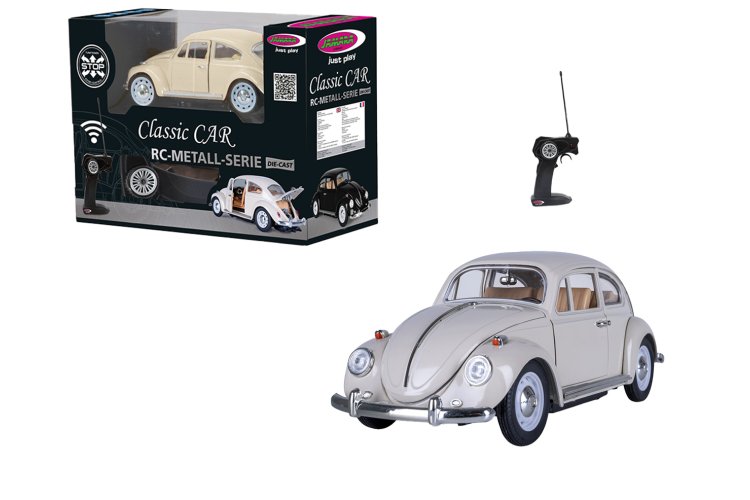 1:18 Jamara 405111 RC Car &ndash; Volkswagen Beetle &ndash; Cream White &ndash; Diecast - 40 MHz - Jam405111 1 - JAM405111