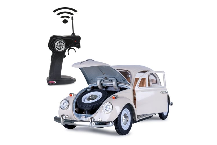 1:18 Jamara 405111 RC Car &ndash; Volkswagen Beetle &ndash; Cream White &ndash; Diecast - 40 MHz - Jam405111 2 - JAM405111