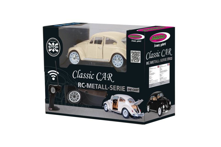 1:18 Jamara 405111 RC Car &ndash; Volkswagen Beetle &ndash; Cream White &ndash; Diecast - 40 MHz - Jam405111 3 - JAM405111