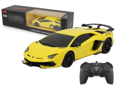 1:24 Jamara 405187 RC Car &ndash; Lamborghini Aventador SVJ &ndash; 2.4GHz &ndash; Yellow - Jam405187 1x - JAM405187