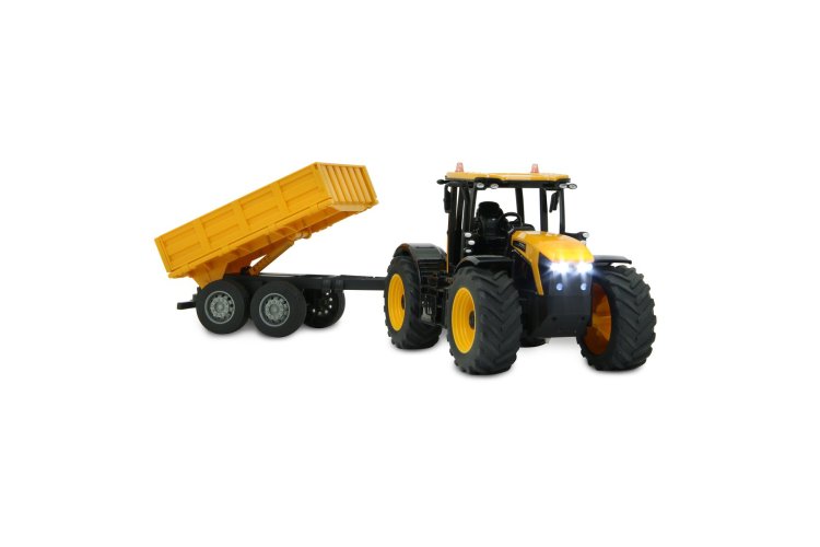 1:24 Jamara 405305 RC Tractor JCB Fastrac with Tipper Trailer - Yellow - 2.4GHz - Jam405305 jcb fastrac traktor with10 - JAM405305
