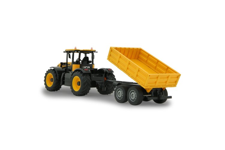 1:24 Jamara 405305 RC Tractor JCB Fastrac with Tipper Trailer - Yellow - 2.4GHz - Jam405305 jcb fastrac traktor with14 - JAM405305