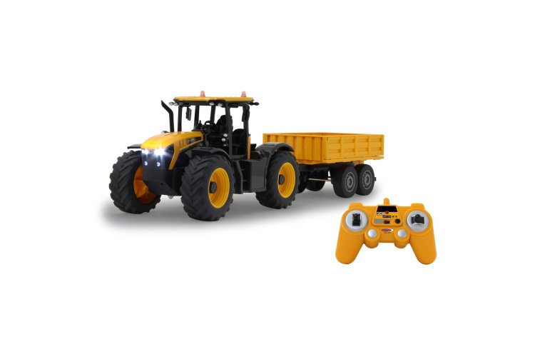 1:24 Jamara 405305 RC Tractor JCB Fastrac with Tipper Trailer - Yellow - 2.4GHz - Jam405305 jcb fastrac traktor with3 - JAM405305