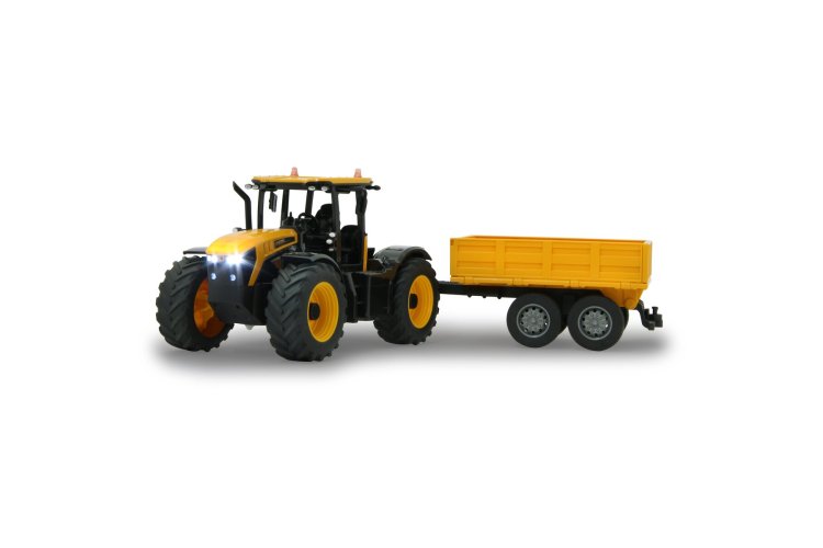 1:24 Jamara 405305 RC Tractor JCB Fastrac with Tipper Trailer - Yellow - 2.4GHz - Jam405305 jcb fastrac traktor with6 - JAM405305